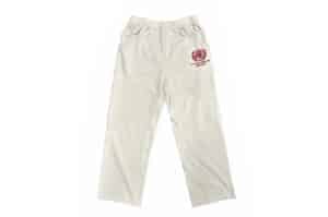 PANQ 26SS Washed Gradient Suit Pants White