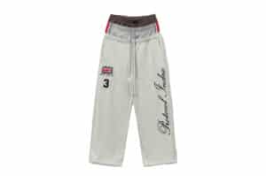 Protocol Index 3 Layered Sweat Pants White Melange Front View