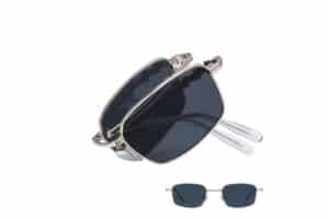 Reclow Stainless Steel Amon F Folder Sunglasses Black