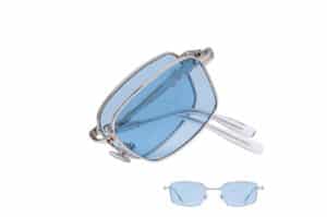 Reclow Stainless Steel Amon F Folder Sunglasses Blue