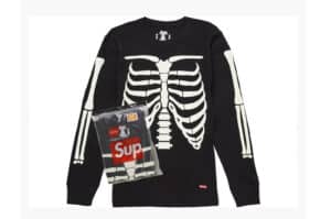 Supreme Hanes Bones Thermal Crew Black (1 Pack) (FW25)