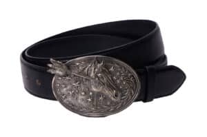 Tiesake Missing in Action Horse Head Belt Black