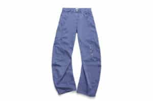 Tiesake Rest in Pieces Work Pants Purple Blue