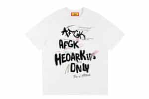 A Few Good Kids 26SS Graffiti Blur Font Tee White