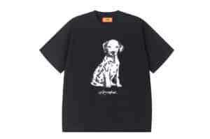 A Few Good Kids 26SS Spotted Puppy Print Tee Black