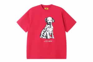 A Few Good Kids 26SS Spotted Puppy Print Tee Rose