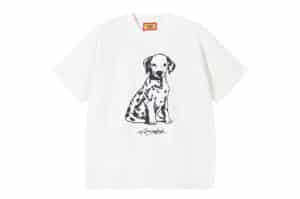 A Few Good Kids 26SS Spotted Puppy Print Tee White