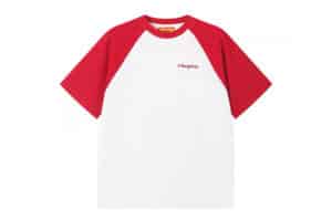 A Few Good Kids 26SS Waffle Raglan Tee White Red