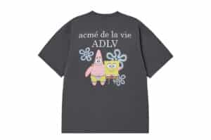 ADLV Sponge Bob Basic Logo Tee Charcoal