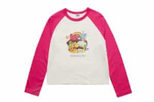 ADLV Woman Spongebob Club House Long Sleeve White Pink