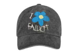 Fallett Drawing Flower Ball Cap Charcoal