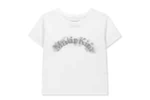Matin Kim Arch Logo Crop Top White TS021