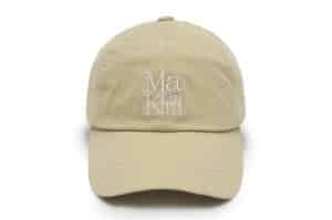 Matin Kim Matin Block Logo Ball Cap Beige HT045