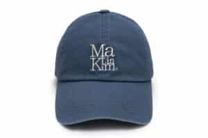 Matin Kim Matin Block Logo Ball Cap Smoke Blue HT045