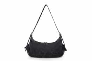 Matin Kim Matin Dust Denim Side Pocket Bag Black BG027 front