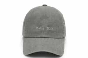 Matin Kim Matin Mini Classic Logo Ball Cap Light Khaki HT043