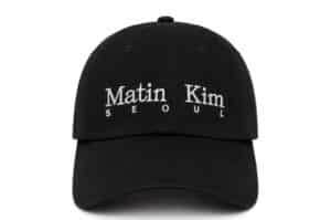 Matin Kim Seoul Logo Point Big Ball Cap Black HT401