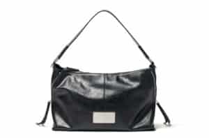 Matin Kim Side Zipper Shoulder Bag Black BG005 front