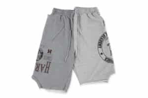 Protocol Index Reconstructed Sweat Shorts Melange Grey front front
