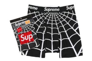 Supreme Hanes Spider-Man Boxer Briefs (2 Pack) Black