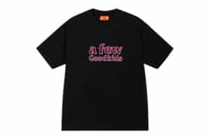 A Few Good Kids 26SS Hollow Out Embroidered Tee Black