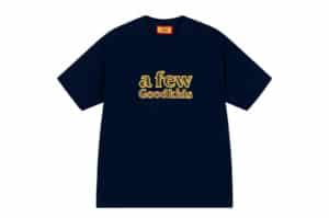 A Few Good Kids 26SS Hollow Out Embroidered Tee Navy