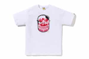 BAPE ABC Camo Paint Can Tee WhitePink