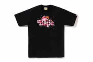 BAPE ABC Sakura Camo Milo On Bape Tee (SS26) Black