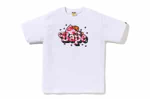 BAPE ABC Sakura Camo Milo On Bape Tee (SS26) White