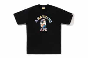 BAPE Art Camo College Tee Black