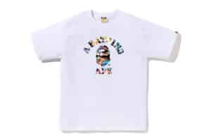 BAPE Art Camo College Tee White