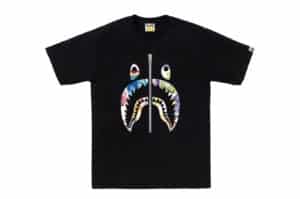 BAPE Art Camo Shark Tee Black