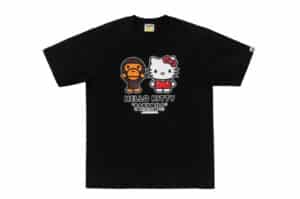 BAPE Baby Milo x Hello Kitty Ginza Exclusive Tee Black
