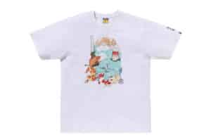 BAPE x Ukiyo-E Ape Head 4 Tee White