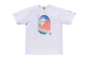BAPE x Ukiyo-E Ape Head II Tee White