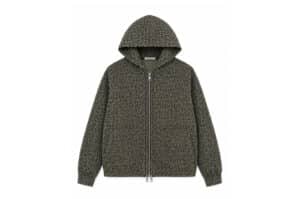 Karakoroo Multi Zip Up Hoodie Leopard Green
