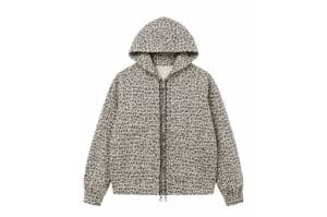 Karakoroo Multi Zip Up Hoodie Leopard White