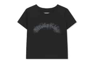 Matin Kim Arch Logo Crop Top Black TS021