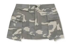 Matin Kim Cargo Mini Denim Skort Beige DN009
