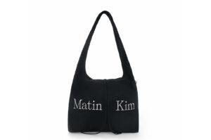 Matin Kim Logo Point Round Ecobag Black BG025