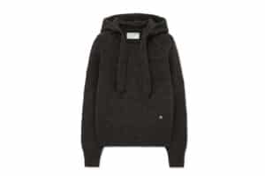 Matin Kim Muffler Point Hoody Pullover Brown PO022