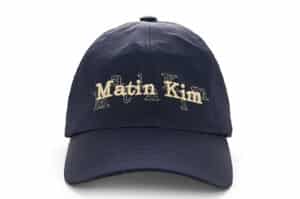 Matin Kim Overlay Logo Ball Cap Navy HT009