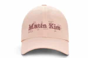 Matin Kim Overlay Logo Ball Cap Pink HT009