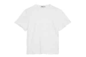 Open YY Crinkled Everyday Tee White