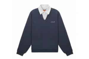 A Few Good Kids Layered Collar Sweatshirt Navy
