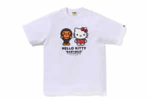 BAPE Baby Milo x Hello Kitty Ginza Exclusive Tee White