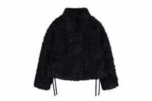 Coyseio Hairy Fur Jacket Black
