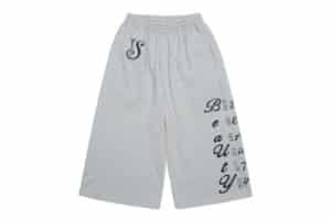ISAiDNO Beauty Cropped Sweatpants Grey