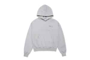 ISAiDNO Hand Drawn Logo Embroidered Hoodie Grey
