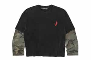 ISAiDNO Silenzio Layered L:S Tee Black Camo